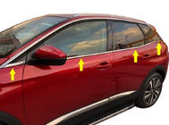 Peugeot 3008 2016-2023 Dolne listwy szyb stal nierdzewna (8 szt.) zdjęcia 1