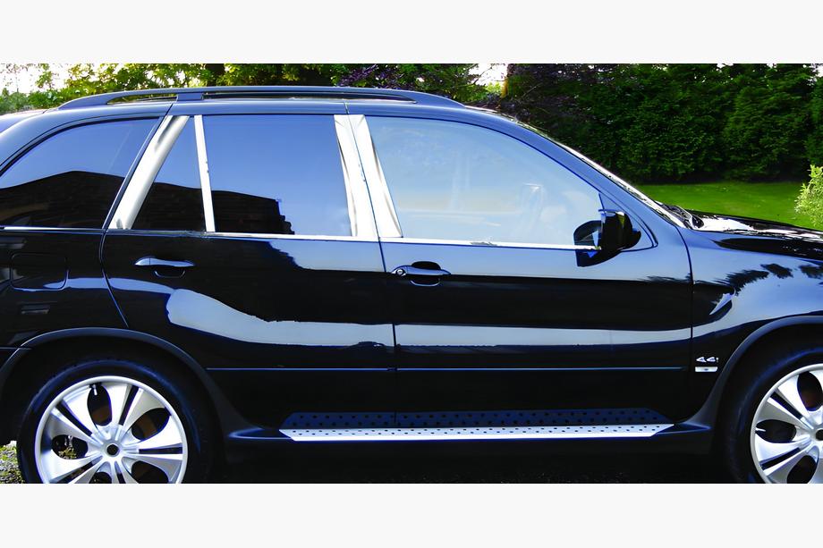 BMW X5 F15 2013-2018 Listwy Słupków Drzwi ze Stali Nierdzewnej Image