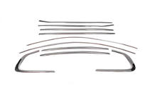 BMW X6 E71 2008–2014 Kompletne listwy ozdobne szyb stal nierdzewna (10 szt.) zdjęcia 2