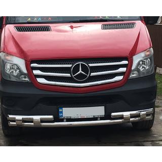Dolny pałąk przedni Shark (stal nierdzewna) Mercedes Sprinter W906 2006–2018 zdjęcia 3