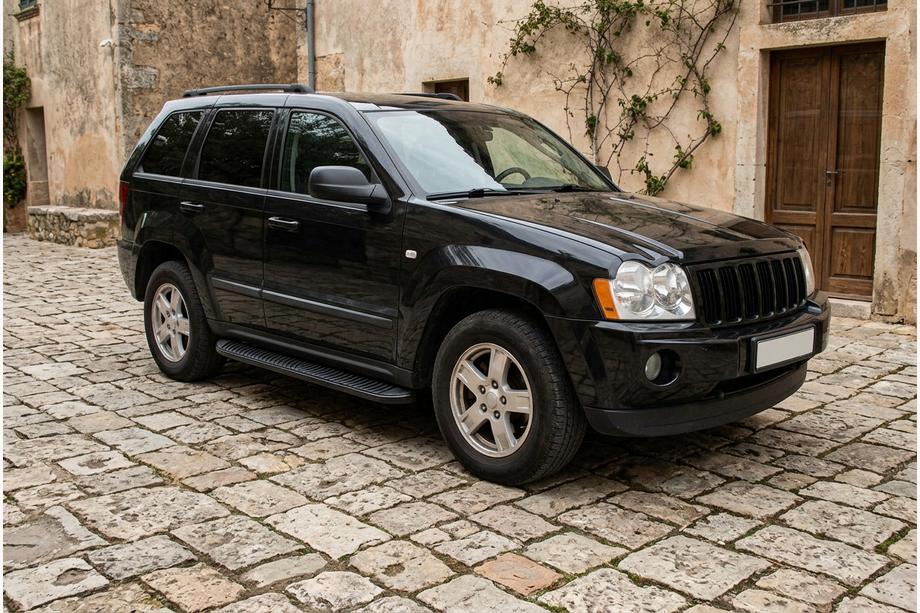 Jeep Grand Cherokee WK 2004-2010 Progi Boczné Tayga Black (2 szt., Aluminium) Image