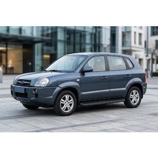 Progi Boczné Tayga Black (2 szt., Aluminium) Hyundai Tucson JM 2004- zdjęcia 1
