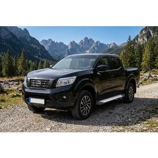 Progi Boczné Allmond Grey (2 szt., Aluminium) Nissan Navara/NP300 2016- zdjęcia 1