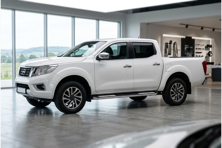 Nissan Navara/NP300 2016- Progi Boczné Tayga V2 (2 szt., Aluminium) Image