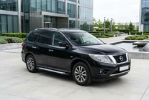 Nissan Pathfinder R52 2012-2021 Progi Boczné Allmond Grey (2 szt, Aluminium) zdjęcia 1