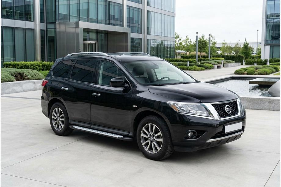 Nissan Pathfinder R52 2012-2021 Progi Boczné Allmond Grey (2 szt, Aluminium) Image