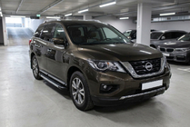 Nissan Pathfinder R52 2012-2021 Progi Boczne RedLine V1 (2 szt, Aluminium) zdjęcia 1