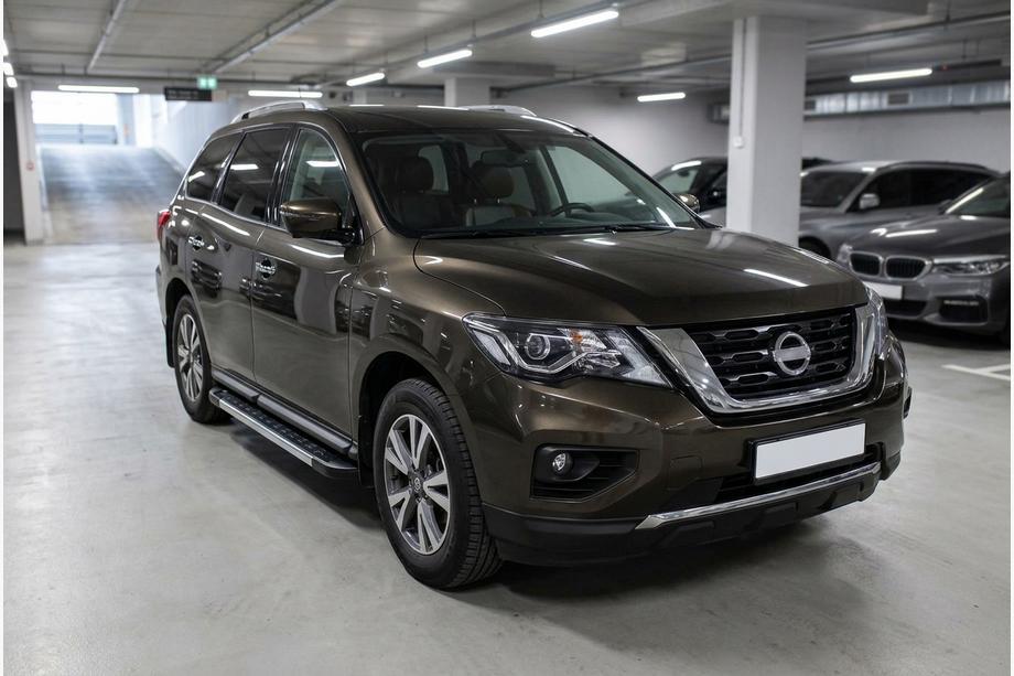 Nissan Pathfinder R52 2012-2021 Progi Boczne RedLine V1 (2 szt, Aluminium) Image