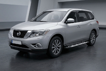 Nissan Pathfinder R52 2012-2021 Progi Boczné Sunrise (2 szt, Aluminium) zdjęcia 1