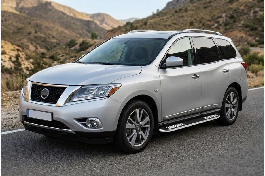 Nissan Pathfinder R52 2012-2021 Progi Boczné Tayga V2 (2 szt, Aluminium) Image