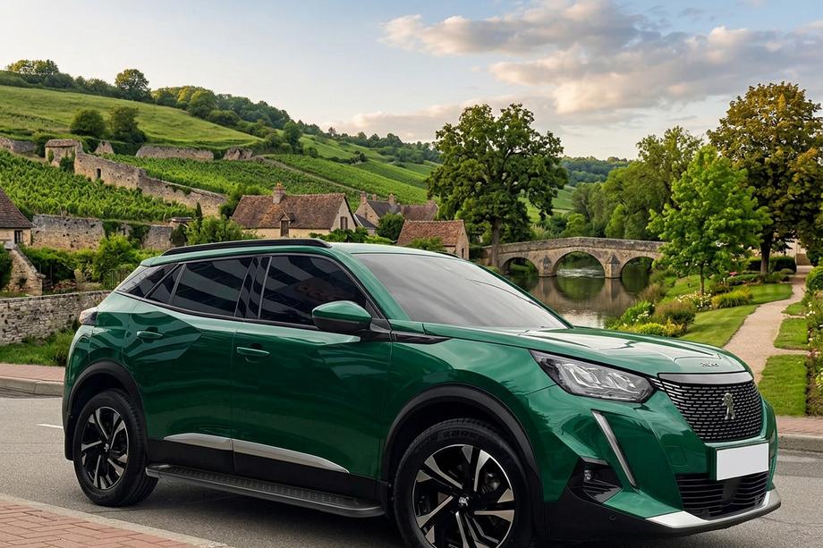 Peugeot 3008 2016-2023 Progi Boczné Allmond Black (2 szt, Aluminium) Image