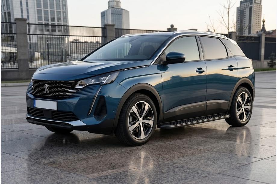 Peugeot 3008 2016-2023 Progi Boczné Tayga Black (2 szt, Aluminium) Image