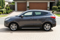 Hyundai IX-35 2010-2015 Progi Boczné Maya V1 (2 szt., Aluminium) zdjęcia 1