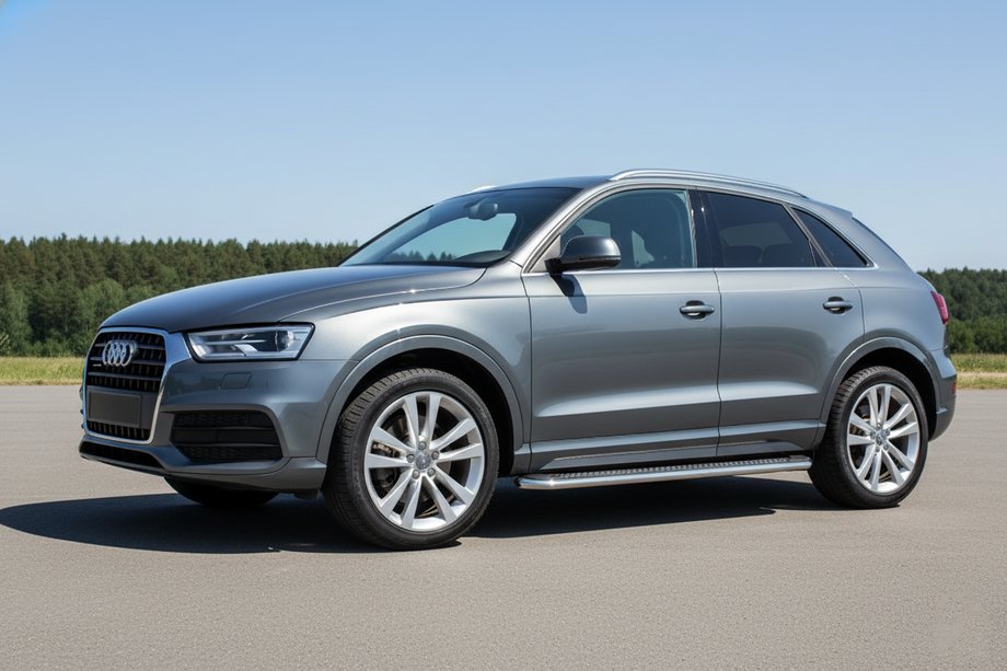 Audi Q3 2011-2019 Progi Boczne Maydos V2 (2 szt., Aluminium i Stal Nierdzewna) Image