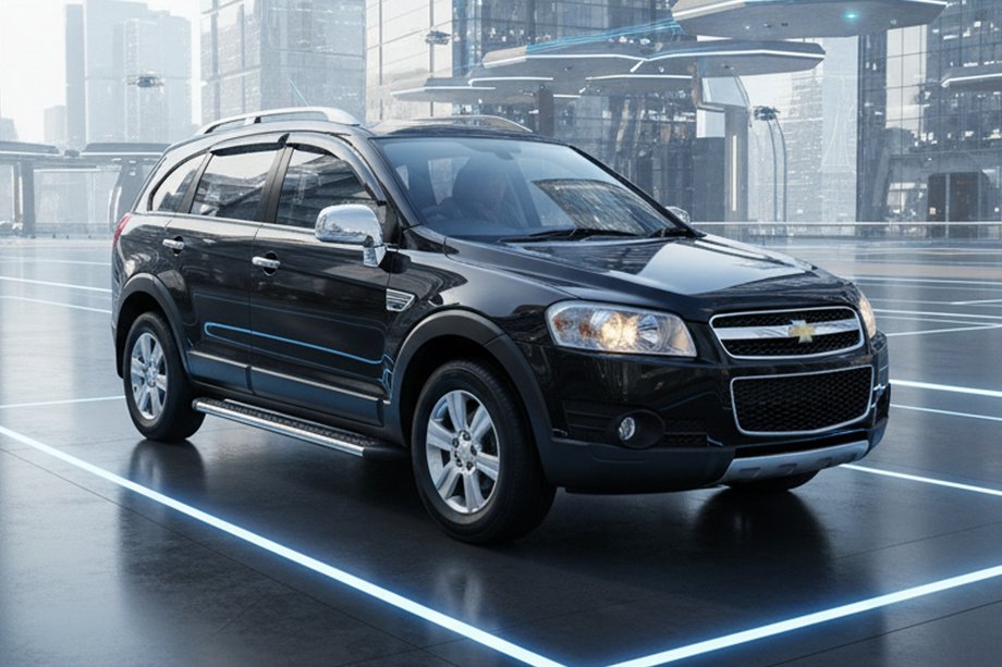 Chevrolet Captiva 2006-2019 Progi Boczne Maydos V2 (2 szt., Aluminium i Stal Nierdzewna) Image