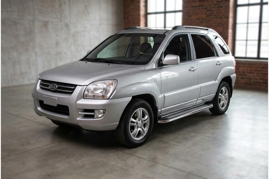 Kia Sportage 2004-2010 Progi Boczne Maydos V2 (2 szt., Aluminium i Stal Nierdzewna) Zdjęcia 1
