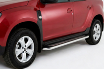 Dacia Duster 2018-2024 Progi Boczne Maydos V2 (2 szt., Aluminium i Stal Nierdzewna) zdjęcia 1