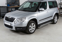 Skoda Yeti 2009-2017 Progi Boczne Maydos V2 (2 szt., Aluminium i Stal Nierdzewna) zdjęcia 1