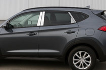 Hyundai Tucson TL 2016-2021 Nakładki na słupki ze stali nierdzewnej zdjęcia 1