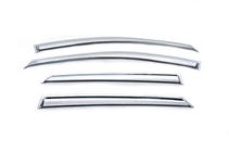 Hyundai IX-35 2010-2015 Deflektory Okien (4 szt, Chrom) zdjęcia 1