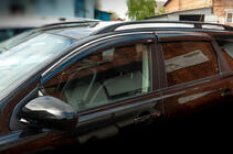 Nissan Qashqai 2010-2014 Deflektory szyb z listwą chromowaną (4 szt, Niken) zdjęcia 1