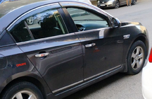 Chevrolet Cruze 2009–2015 Chromowane Nakładki na Listwy Drzwiowe (Stal Nierdzewna) zdjęcia 3