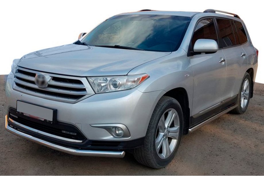 Toyota Highlander 2008-2013 Osłona Przednia ST008 (2010-2013, Stal Nierdzewna) Image