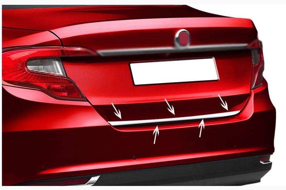 Fiat Tipo 2016- Listwa bagażnika stal nierdzewna HB, OmsaLine - Włoska Stal Nierdzewna Image