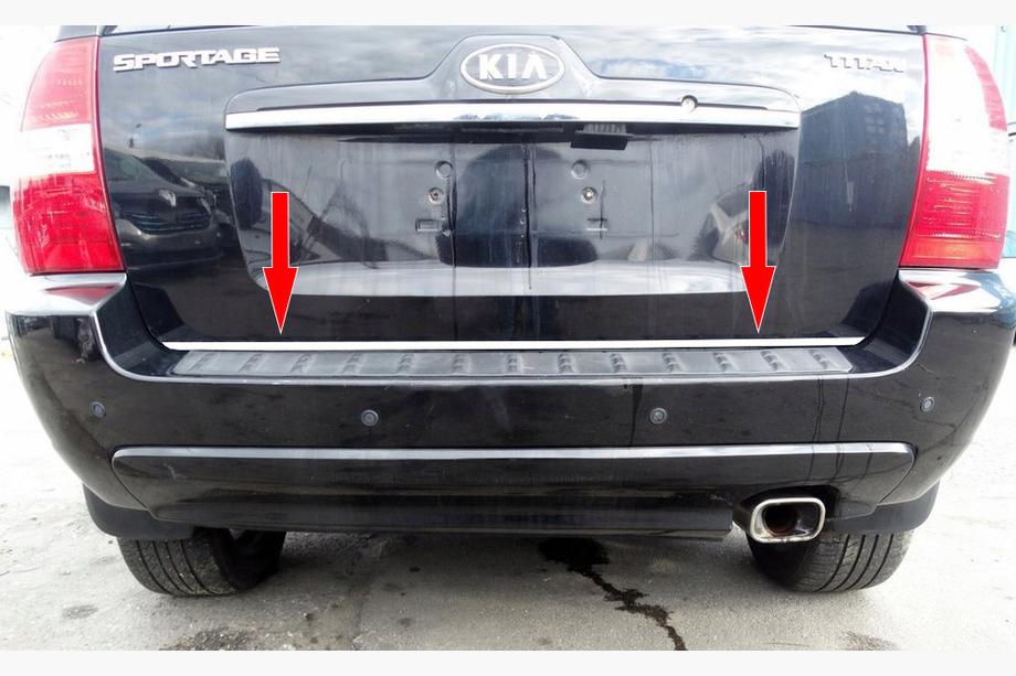 Kia Sportage 2004-2010 Listwa bagażnika stal nierdzewna Image