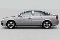 Opel Vectra C 2002-2008 Chromowane Nakładki na Słupki Drzwi (6 szt, Stal Nierdzewna) zdjęcia 3