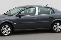 Opel Vectra C 2002-2008 Chromowane Nakładki na Słupki Drzwi (6 szt, Stal Nierdzewna) zdjęcia 1