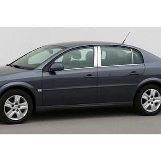 Chromowane Nakładki na Słupki Drzwi (6 szt, Stal Nierdzewna) Opel Vectra C 2002-2008 zdjęcia 1