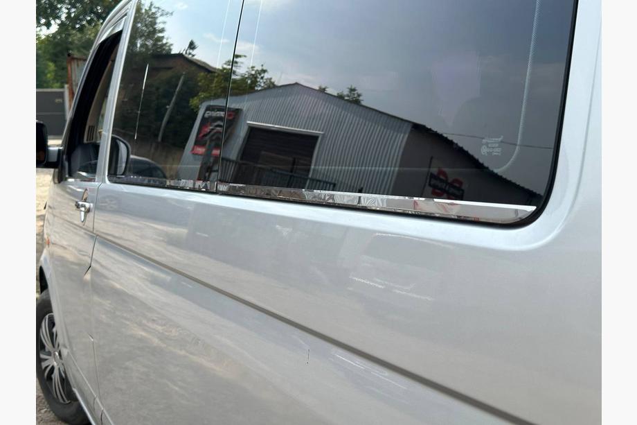 Volkswagen T5 Transporter 2003-2010 Dolne listwy okien (6 szt., stal nierdzewna) Zdjęcia 6