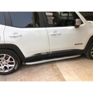 Listwy Drzwiowe Czarny Chrom (4 szt, Stal Nierdzewna) Jeep Renegade 2014- zdjęcia 1