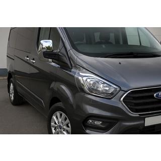 Nakładki na Lusterka Szary Mat (2 szt., Plastik) Ford Custom 2013-2022 zdjęcia 1
