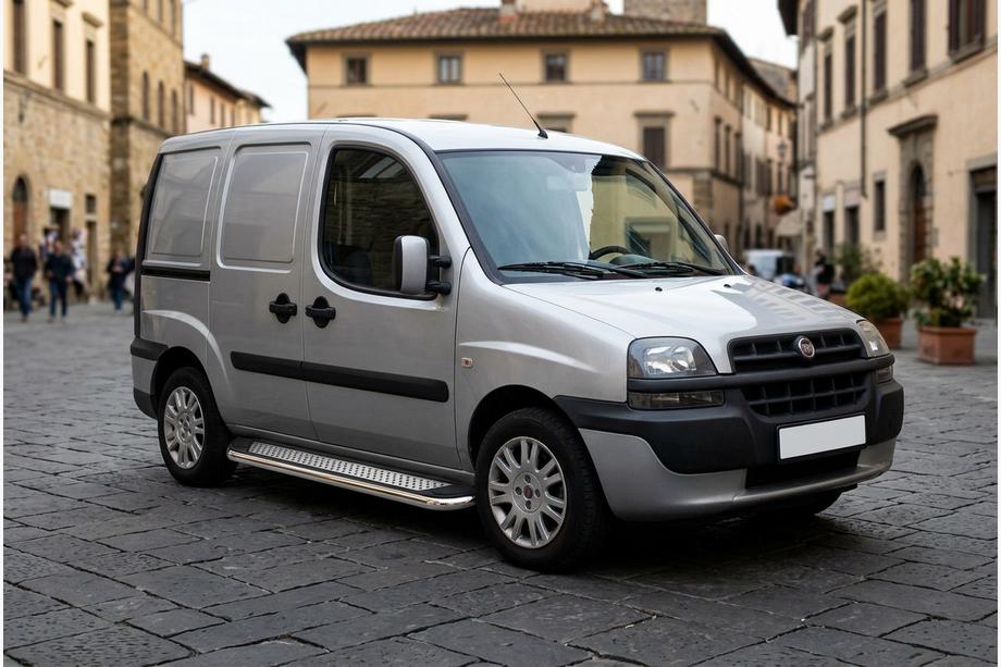 Fiat Doblo I 2001-2005 Progi Boczne Maydos V2 (2 szt., Aluminium i Stal Nierdzewna) Image