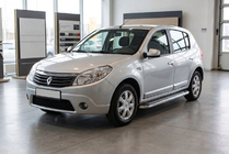 Renault Sandero 2007-2013 Progi Boczne Maydos V2 (2 szt., Aluminium i Stal Nierdzewna) zdjęcia 1