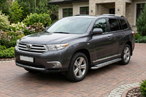 Toyota Highlander 2008-2013 Progi Boczne Maydos V2 (2 szt., Aluminium i Stal Nierdzewna) zdjęcia 1