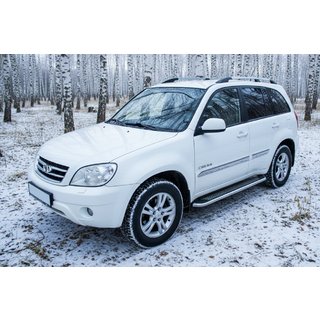 Progi Boczne Maydos V2 (2 szt., Aluminium i Stal Nierdzewna) Chery Tiggo 1 2005-2016 zdjęcia 1