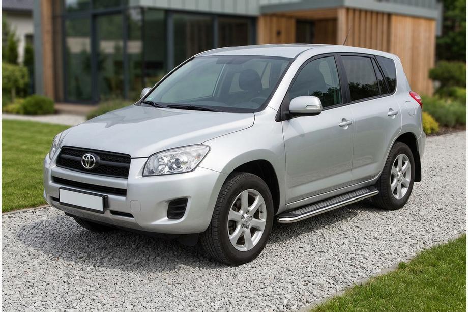 Toyota Rav 4 2006-2013 Progi Boczne Maydos V2 (2 szt., Aluminium i Stal Nierdzewna) Image