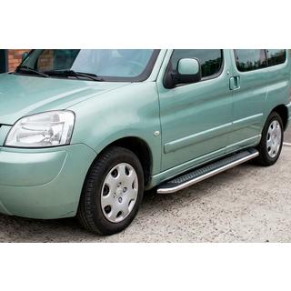 Progi Boczne Maydos V2 (2 szt., Aluminium i Stal Nierdzewna) Peugeot Partner 1996-2008 zdjęcia 1