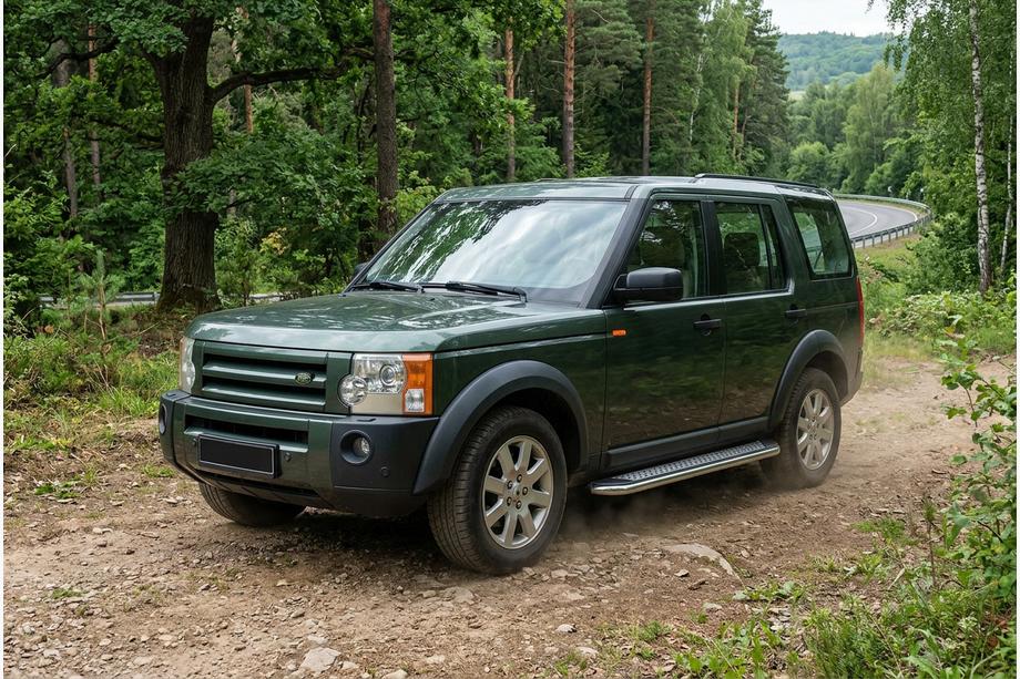 Land Rover Discovery III 2004–2009 Progi Boczne Maydos V2 (2 szt., Aluminium i Stal Nierdzewna) Image