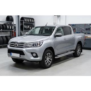 Progi Boczne Maydos V2 (2 szt., Aluminium i Stal Nierdzewna) Toyota Hilux 2015- zdjęcia 1