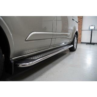 Progi Boczne Maydos V2 (2 szt., Aluminium i Stal Nierdzewna) Ford Custom 2013-2022 zdjęcia 1