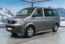 Volkswagen T5 Transporter 2003-2010 Progi Boczne Maydos V2 (2 szt., Aluminium i Stal Nierdzewna) Krótki Rozstaw Osi zdjęcia 1