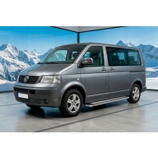 Progi Boczne Maydos V2 (2 szt., Aluminium i Stal Nierdzewna) Volkswagen T5 Caravelle 2004-2010 zdjęcia 1