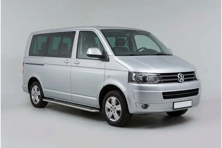 Volkswagen T5 2010-2015 Progi Boczne Maydos V2 (2 szt., Aluminium i Stal Nierdzewna) Image