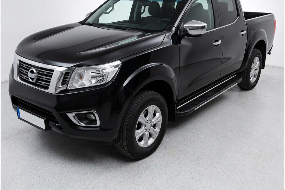 Nissan Navara/NP300 2016- Progi Boczné Bosphore Grey (2 szt., Aluminium) Image