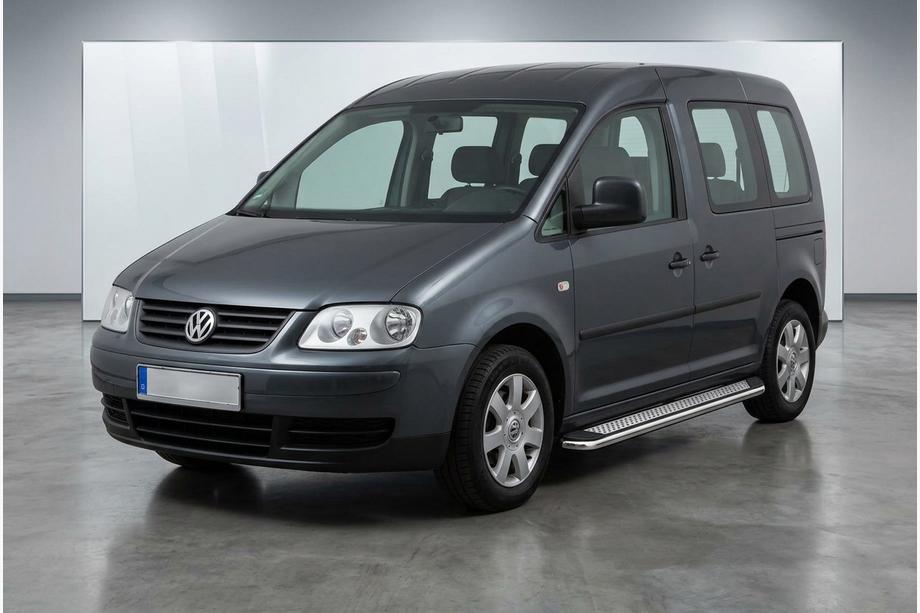 Volkswagen Caddy 2004-2010 Progi Boczne Maydos V2 (2 szt., Aluminium i Stal Nierdzewna) Image
