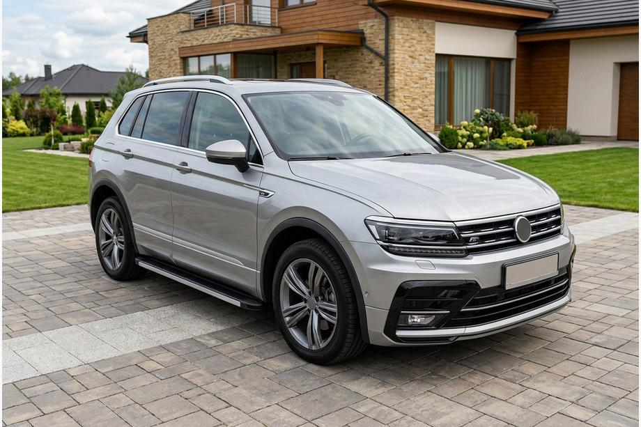 Volkswagen Tiguan 2016-2023 Progi Boczné Maya V1 (2 szt., Aluminium) Image